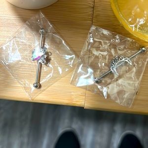 Celtic Moon Industrial Barbell 2pair